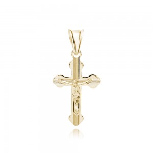 Cruciulita argint placată cu aur galben DiAmanti K0227G-DIA (Argint 925‰ 0,8 g.)